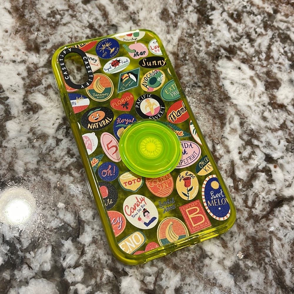 Casetify Fruit Stickers iPhone Case